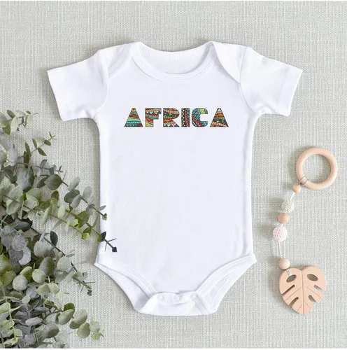 Miniatura 5 de TripleBDesigns Africa - Mono para recién nacido, diseño de bandera