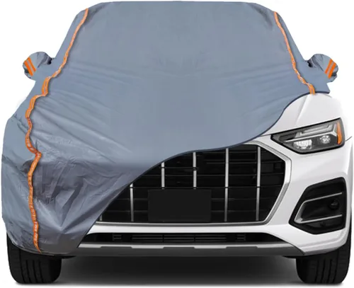 Miniatura 42 de TUCAREST - Funda de auto completa de 6 capas de alta calidad, diseño de cremallera de carcasa dura, impermeable, resistente a la intemperie