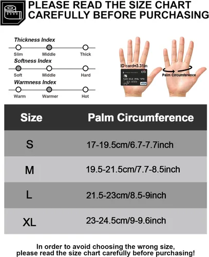 Miniatura 6 de RIGWARL Guantes mejorados de 20 F a 65 F impermeables para clima frío, guantes de invierno para hombres y mujeres con pantalla táctil, guantes