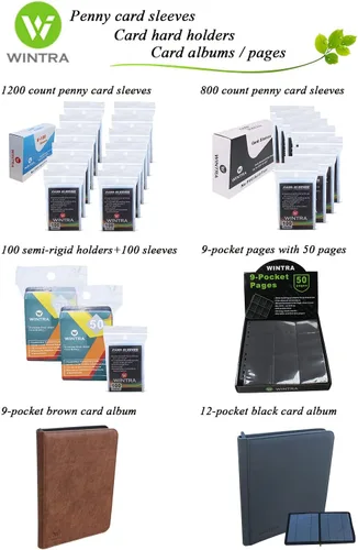 Miniatura 7 de Paquete de 96 portatarjetas duro de 3 x 4 pulgadas y 100 fundas protectoras suaves para tarjetas comerciales y deportivas (96 topload + 100 fundas)