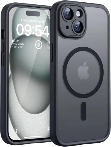 Miniatura 200 de TOCOL Funda magnética 3 en 1 para iPhone 14 Pro, mejorada [protección completa de cámara] con 2 protectores de pantalla, funda de grado militar Azul