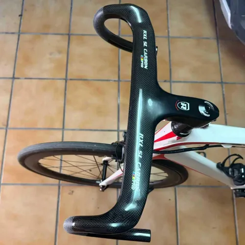 Miniatura 8 de Manillares de fibra de carbono RXL SL para bicicleta de carretera con vástago integrado, manillar de bicicleta de carretera integrado de carbono