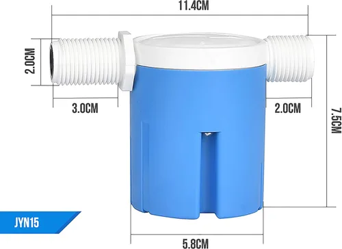 Miniatura 2 de Válvula automática de control de nivel de agua de 1/2 "- Tipo interior, válvula de flotador para tanque de agua, energía solar, olla automática