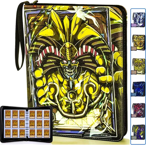 Miniatura 8 de Carpeta de tarjetas coleccionables para tarjetas Y-G-O, álbum de tarjetas de 990 bolsillos con fundas compatible con tarjetas TCG, tarjetas TCG u