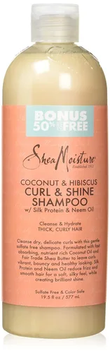 SheaMoisture Champú Curl & Shine de coco e hibisco - 19.5 fl oz