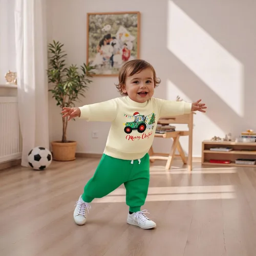 Miniatura 179 de Conjunto de camisa larga y divertida para bebé niño y niña, ropa de primera Navidad, 6, 12, 18, 24 meses, 2T