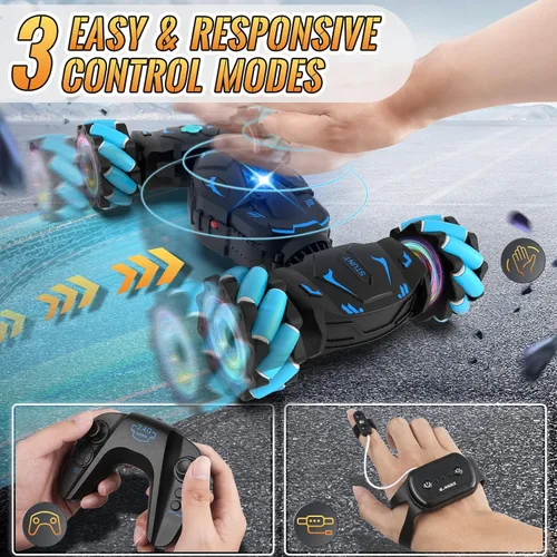 Miniatura 2 de Pristar Autos de control remoto con detección de gestos, el mejor regalo para niños de 6 a 12 años, 2.4 GHz, control remoto, juguetes para niños
