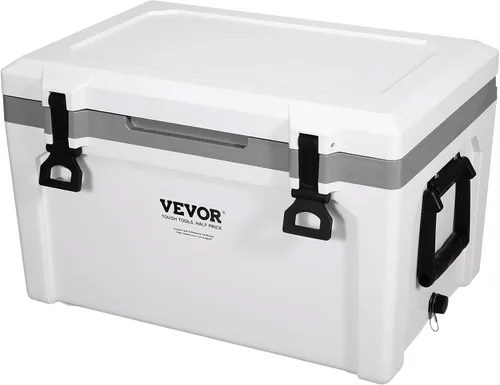 VEVOR Enfriador Rígido Ultraligero, Enfriador de Retención de Hielo con Mango Resistente, Hielera Lonchera para Camping, Viajes, Exteriores, se
