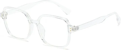 Miniatura 7 de LJCZKA Lentes cuadrados de bloqueo de luz azul para mujeres y hombres, lentes rectangulares retro de los años 90 para juegos de computadora