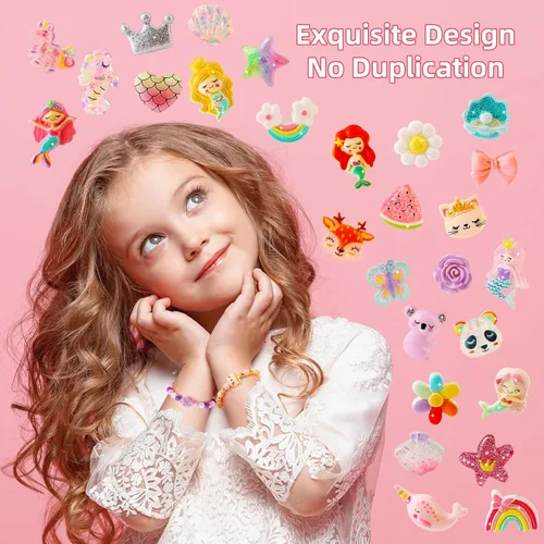 Miniatura 3 de Juego de joyas para niñas pequeñas, joyas de princesa para niñas pequeñas de 4-6 3-5, regalos para niñas de 5 años juguetes, collares de juego