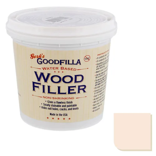 Miniatura 5 de Goodfilla Base Neutra, 8 oz, Relleno de Madera y Grano, Teñible, Tintable, Lijable, Cero Residuos, No Tóxico, Fabricado en EE.UU Neutro
