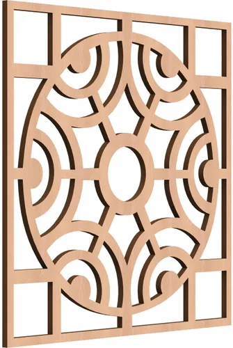Miniatura 28 de Walton Paneles de pared decorativos de madera con calado, pequeños, 11 3/8 pulgadas de ancho x 11 3/8 pulgadas de alto x 1/4 pulgadas de alto, nogal