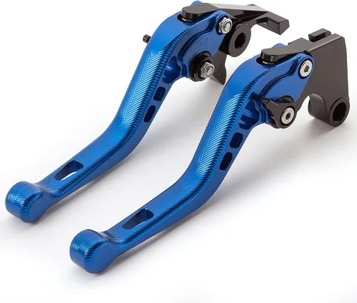 Miniatura 7 de Compatible con GSX250R 2017-2020, GSR750/GSX-S750 2011-2021, TL1000S 1997-2001, par de palancas de embrague de freno corto, color negro