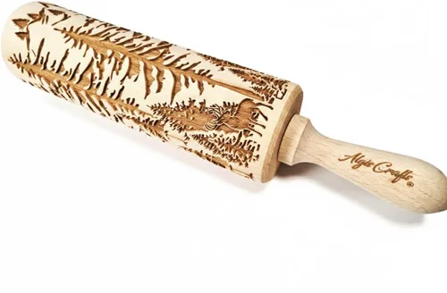 Miniatura 9 de Rodillo de relieve AFRICA con patrón tribal para galletas y cerámica de Algis Crafts