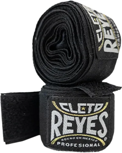 CLETO REYES Vendas de mano de compresión para guantes de boxeo, elástico transpirable, MMA, kickboxing, Muay Thai, negro