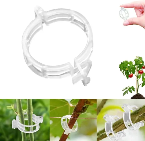 Clip de plástico seguro para plantas, clips de soporte para plantas, clips de jardín reutilizables, clips de fijación de plantas, clips de fijación