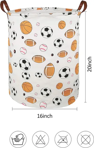 Miniatura 2 de Cesta de lavandería plegable para dormitorio, cesta de ropa impermeable para baño, bolsa grande de lavandería para dormitorio universitario