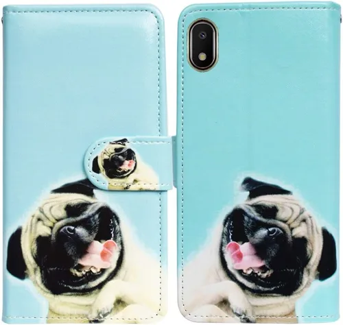 Miniatura 37 de Bcov Funda tipo cartera para Galaxy A10e, con diseño de bandera americana retro con tapa para Samsung Galaxy A10e Retro American Flag