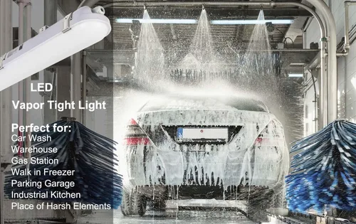 Miniatura 7 de DAKASON Luz LED hermética de vapor de 4 pies 60 W 6600 lm (120 W equivalente), luz LED impermeable para tienda al aire libre, 5000 K, IP65, 100-277