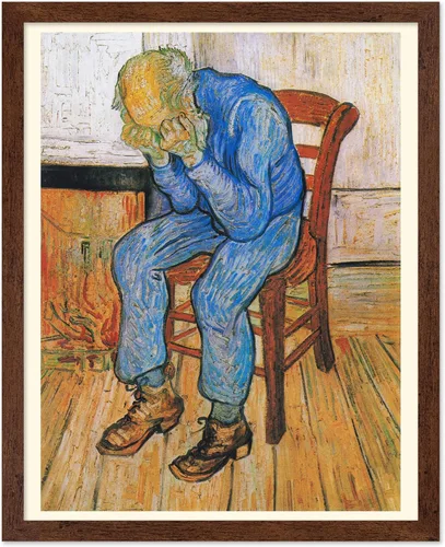 Miniatura 51 de Poster Master Póster clásico de Van Gogh, impresión impresionista vintage, regalo para artista, pintor, autorretrato, sombrero de paja, dibujo