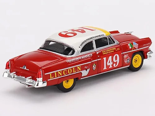 Miniatura 3 de Lincoln Capri # 149 Ray Crawford - Enrique Iglesias ganador de la clase Carrera Panamericana (1954) Edición limitada a 3960 piezas en todo el mundo
