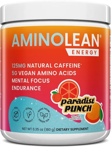 Miniatura 10 de RSP NUTRITION AminoLean Pre Entrenamiento, Energía Limpia Sin Nerviosismo, Hormigueo o Caída, Apto para Veganos con Biotina Añadida para Cabello