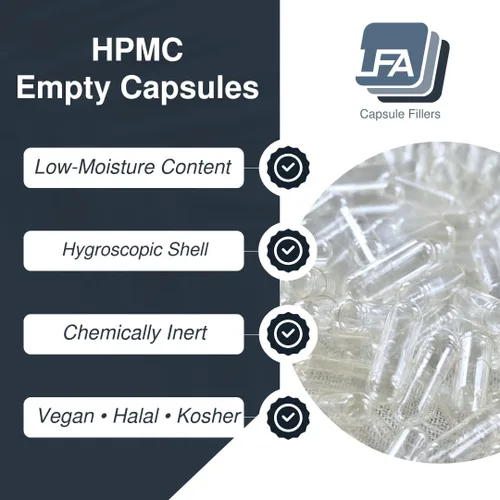 Miniatura 2 de Cápsulas vacías de tamaño 0 – HPMC vegano – 120 cápsulas vegetarianas vacías – 0 cápsulas de píldoras vegetales rellenables unidas – Cápsulas