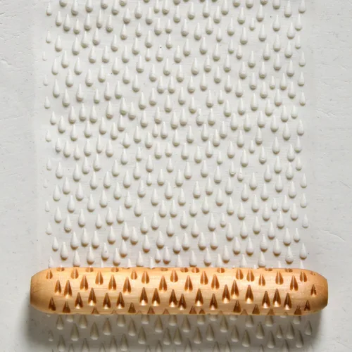 Miniatura 12 de MKM Pottery Tools Rodillos de mano de madera para arcilla (HR-12 puntos)