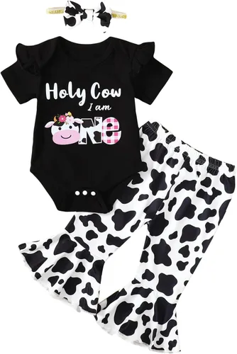 Miniatura 43 de Traje de primer cumpleaños para niña - Holy Cow I'm One