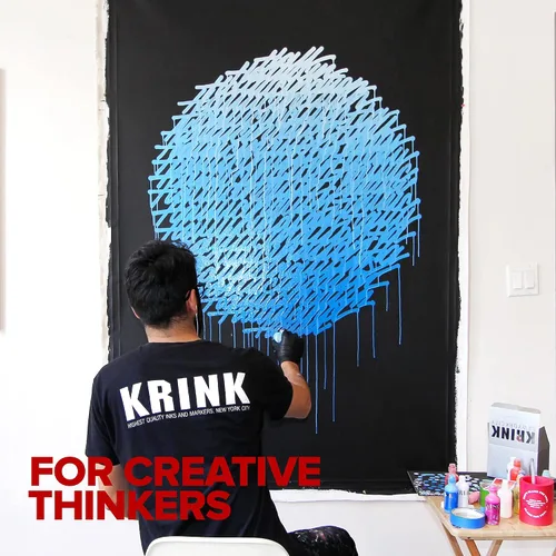 Miniatura 6 de Krink K-60 Marcador de Pintura Rojo - Marcadores de Graffiti de Bellas Artes Vibrantes y Opacos para Lienzo, Metal, Vidrio, Papel y Más - Marcador