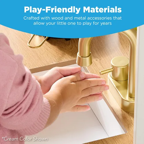 Miniatura 6 de Best Choice Products - Set de cocina de madera de juguete, juego de simulación para niños con almacenamiento de juguetes, perillas con clic