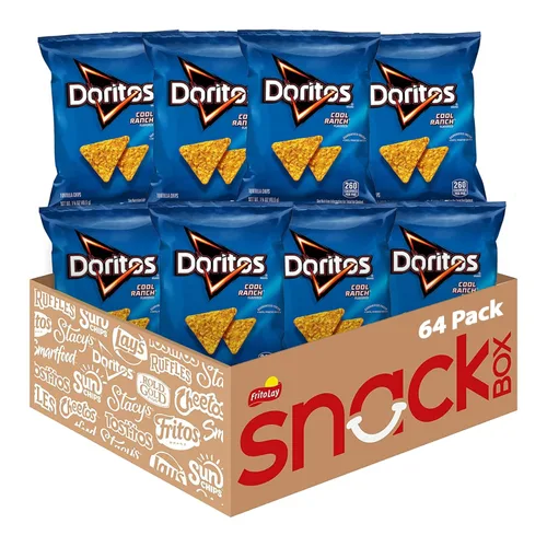Miniatura 13 de Doritos Chips de tortilla saborizados, queso nacho reducido en grasa, 1 onza (paquete de 72)