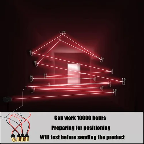 Miniatura 5 de módulo láser de luz roja 650nm módulo láser industrial longitud focal ajustable 0.244 in (punto-2packs)