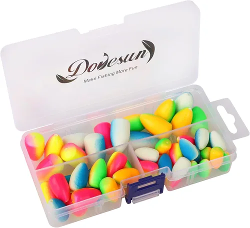 Miniatura 7 de Dovesun 220/104/80/60/54/52/42 piezas Pompano Rig Floats para Surf Pesca Bobbers de espuma para pesca con mosca Bobbers Floats Kit