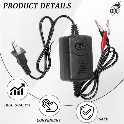 Miniatura 4 de Cargador de batería de plomo ácido sellado para automóvil, 12 V, 1300 mA, mantenedor de carga automática de goteo con protección contra