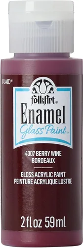 Miniatura 15 de FolkArt Pintura esmaltada para vidrio y cerámica en varios colores (2 onzas), 4013, grano de café Granos de café