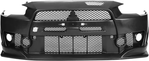 Miniatura 8 de Conversión de parachoques delantero compatible con MITSUBISHI LANCER 2008-2015, kit de carrocería de conversión de cubierta de parachoques negro PP