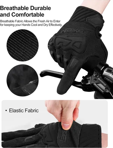Miniatura 4 de INBIKE MTB BMX ATV - Guantes de ciclismo para carrera de motocross, bicicleta de montaña, DH