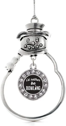 Miniatura 153 de Inspired Silver - Roller Queen - Adorno de Navidad plateado - Adorno circular para árbol de Navidad con circonita cúbica - Decoración colgante