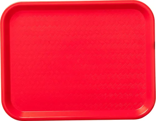 Miniatura 5 de Carlisle FoodService Products Bandeja para cafetería, bandeja de comida rápida para restaurante o uso comercial, 10 x 14 pulgadas, 24 unidades, Rojo