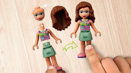 Miniatura 7 de LEGO Friends Jungle Rescue Base 41424 Juguete de construcción para niños, kit de rescate de animales que incluye una casa de árbol de la selva y 2