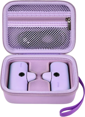 Estuche de Cargador Portátil Power Bank para 2 Piezas Swyop /para Feob /para Charmast /para JEJILL /para LanLuk /para VEGER /para iWALK /para Púrpura