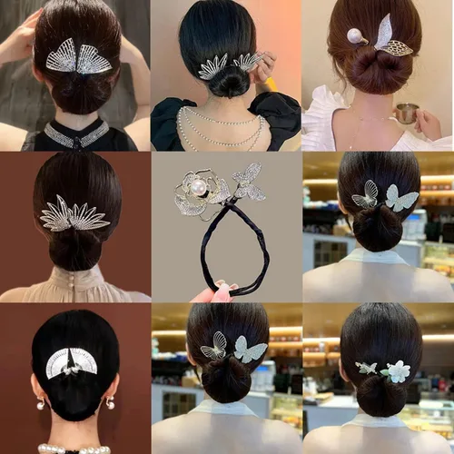 Miniatura 2 de Ins Style - Rizador de pelo elegante y perezoso, accesorios para el cabello, accesorios de cabello de moño giratorio, clips de trenzado de cabello j
