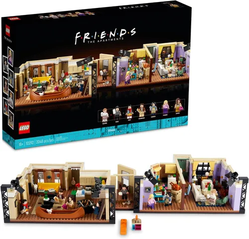 Miniatura 7 de LEGO Icons The Friends Apartments 10292, programa de televisión Friends regalo de la serie icónica, modelo detallado de juego, juego de construcción