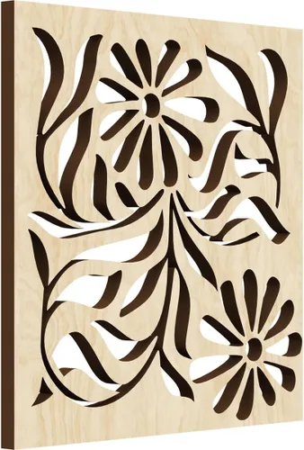 Miniatura 31 de Barryton - Paneles decorativos de madera con calado, extra pequeños, 7 3/8 pulgadas de ancho x 7 3/8 pulgadas de alto x 1/4 pulgadas de alto, roble