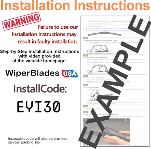 Miniatura 3 de WiperBladesUSA Juego de limpiaparabrisas compatible con Infiniti QX50 2017 (juego de 2) limpiaparabrisas