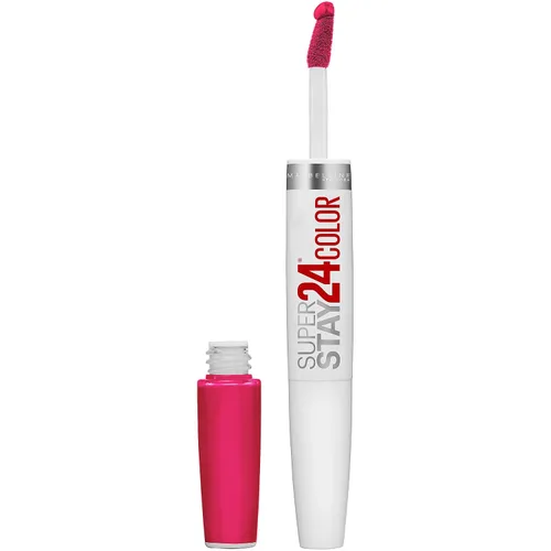 Miniatura 26 de Maybelline Super Stay 24, lápiz labial líquido de maquillaje de 2 pasos, color altamente pigmentado de larga duración con bálsamo hidratante, Merlot