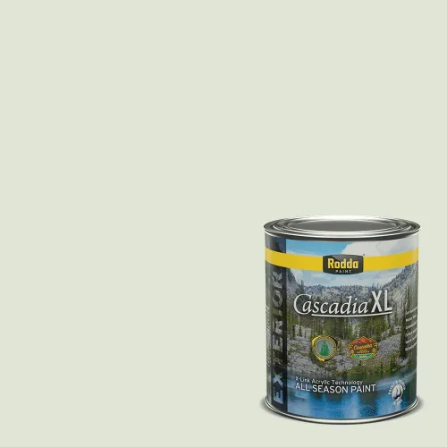 Miniatura 134 de Rodda Paint CASCADIA XL Pintura e imprimación satinada exterior en uno, cuarto de galón, Aquafir