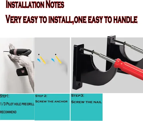 Miniatura 6 de Soporte de pared para sable de luz, paquete de 2 espadas Katana Samurai de acrílico negro, soporte de sable de luz para pared, pantalla horizontal