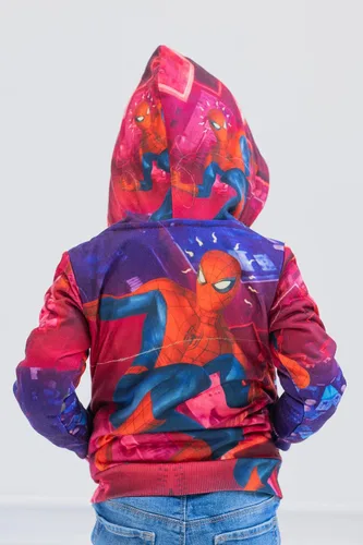 Miniatura 6 de Marvel Spider-Man - Sudadera con capucha de forro polar con cremallera para niños pequeños y grandes